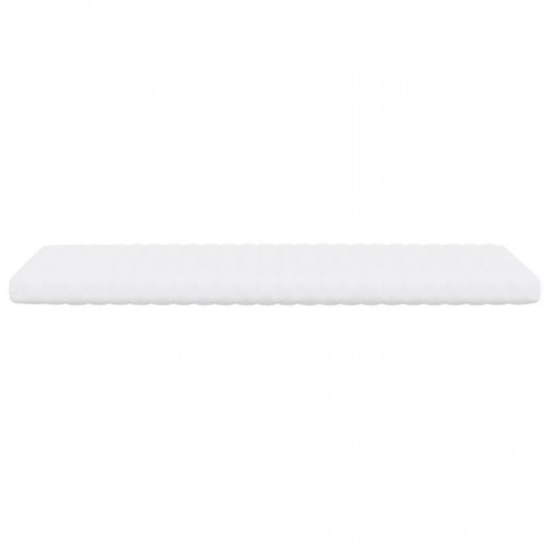 Skummadras 80 × 210 cm - 7 zoner, hårdhed 20 ILD, hvid