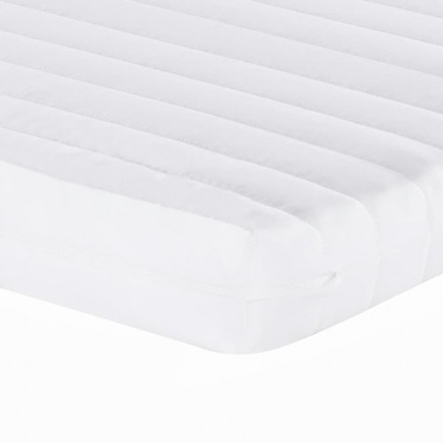 Skummadras 80 × 210 cm - 7 zoner, hårdhed 20 ILD, hvid