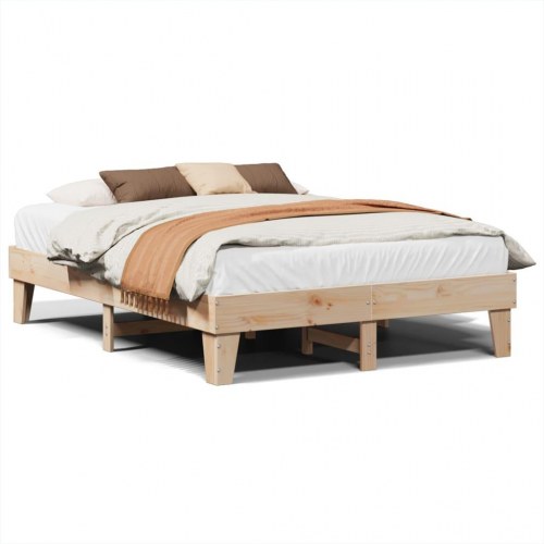 Sengeramme uden madras i massivt fyrretræ 150 x 200 cm
