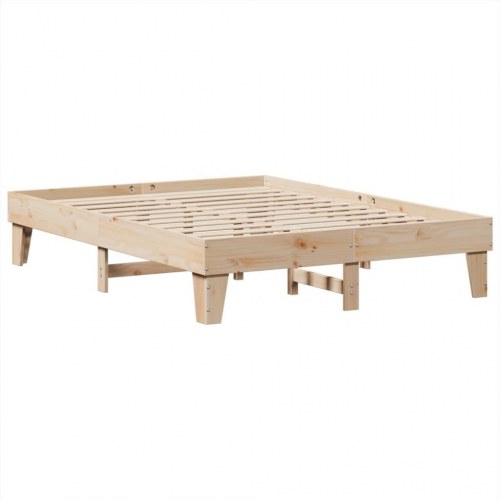 Sengeramme uden madras i massivt fyrretræ 150 x 200 cm