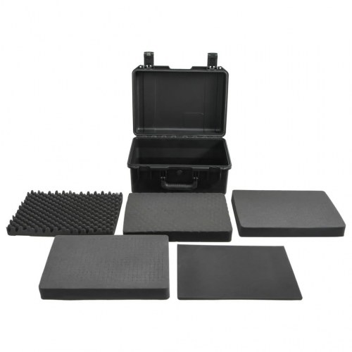 Transportabel flightcase 49 × 38 × 23 cm - PP/ABS - sort