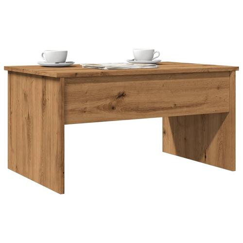 Sofabord 80x50,5x41,5 cm konstrueret træ kunsteg