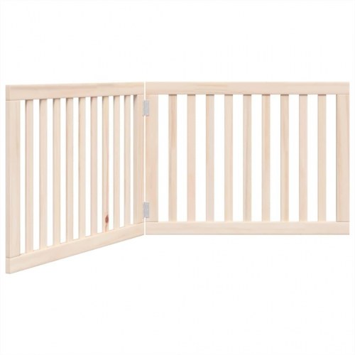 Hundegitter foldbart - 2 paneler, 160 cm i poppeltræ