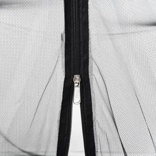 Myggenet til parasol Φ330x250 cm trådnet sort