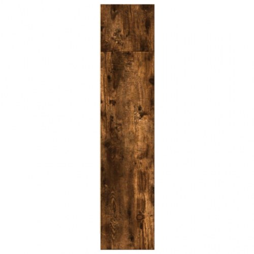 Bogreol i konstrueret træ 80 x 24 x 109 cm - røget egetræsfarve