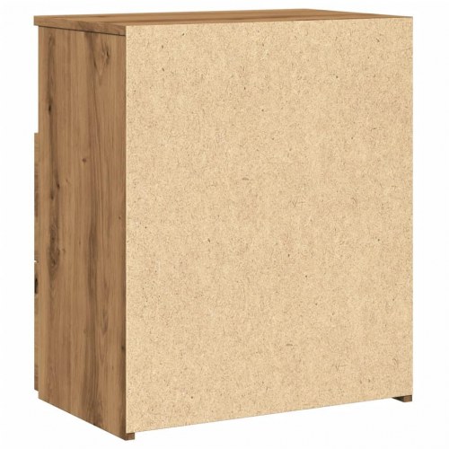 Sengeborde - 2 stk. i konstrueret træ, kunsteg 50×32×60 cm