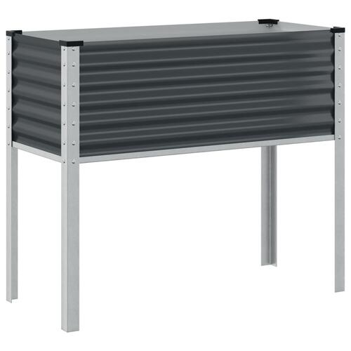 Plantekrukke 100x41x90 cm stål antracitgrå
