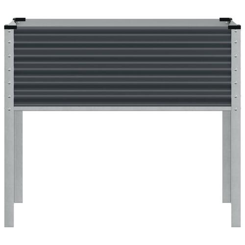 Plantekrukke 100x41x90 cm stål antracitgrå