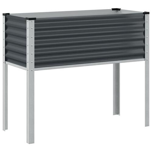 Plantekrukke 100x41x90 cm stål antracitgrå