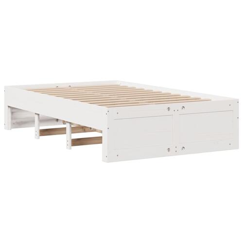 Sengeramme m. skuffer 120x190 cm uden madras massivt fyr hvid
