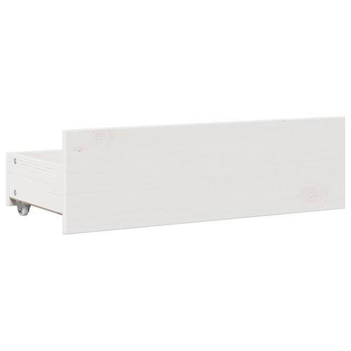 Sengeramme m. skuffer 120x190 cm uden madras massivt fyr hvid