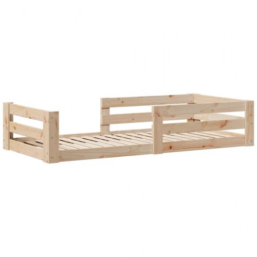 Sengeramme uden madras 90x200 cm i massivt fyrretræ