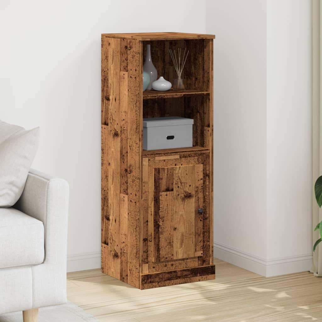 Skab 36X35,5X103,5 Cm Konstrueret Træ Etræsfarve - Gammelt træ