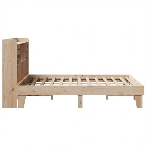 Sengeramme uden madras 150x200 cm massivt fyrretræ