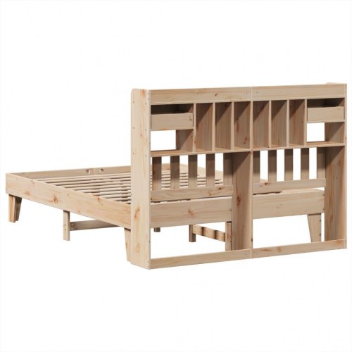 Sengeramme uden madras 150x200 cm massivt fyrretræ