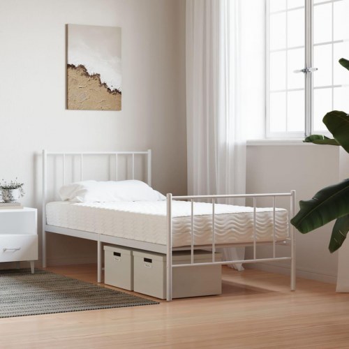 Skummadras 80×210 cm - hårdhed H2/H3, hvid