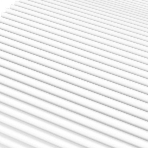 Skummadras 80×210 cm - hårdhed H2/H3, hvid
