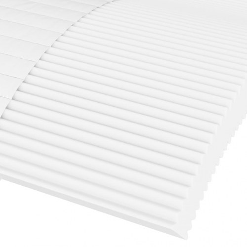 Skummadras 80×210 cm - hårdhed H2/H3, hvid