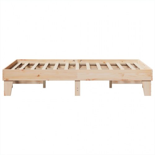 Sengeramme uden madras 120x200 cm massivt fyrretræ