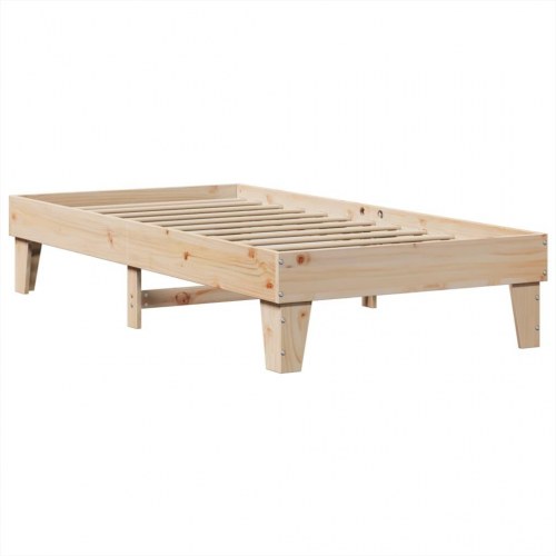 Sengeramme i massivt fyrretræ 90x200 cm - uden madras