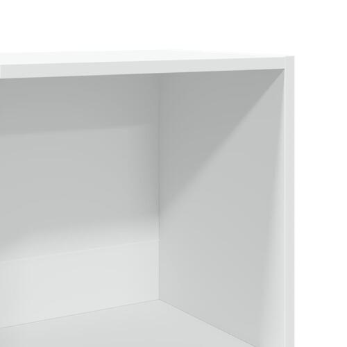 Bogskab 40x30x152 cm konstrueret træ hvid