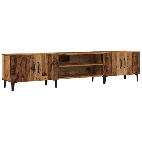 TV-bord 180 x 31,5 x 40 cm med 4 rum og 4 låger