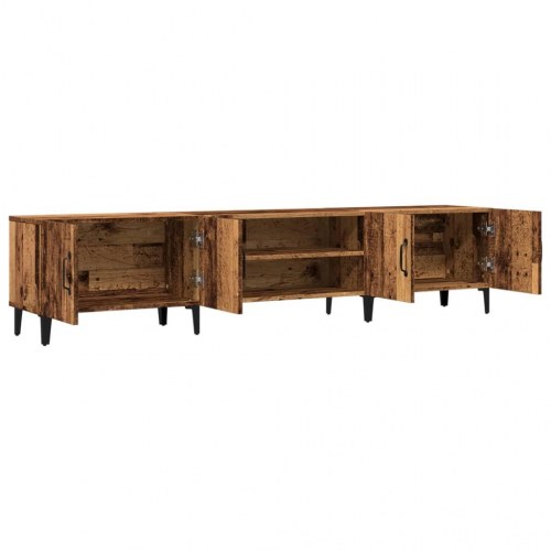 TV-bord 180 x 31,5 x 40 cm med 4 rum og 4 låger