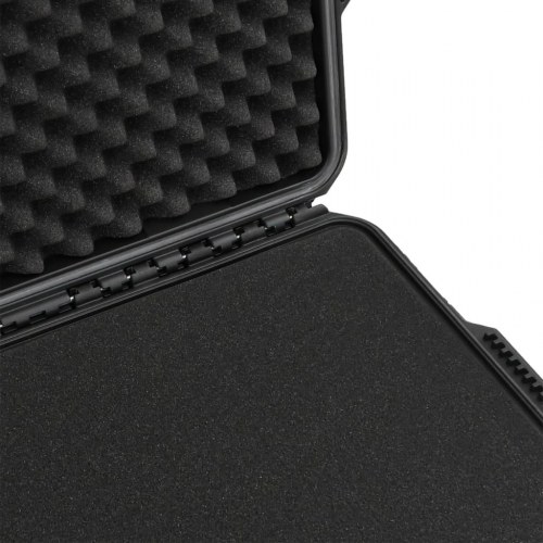 Transportabel flightcase med skum 79,5 × 52 × 39 cm - sort