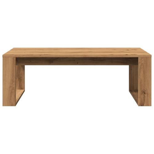 Sofabord 102x50x35 cm konstrueret træ kunsteg