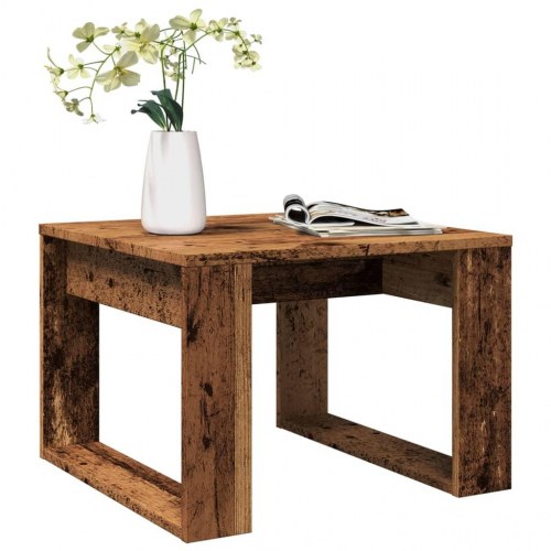 Sidebord 50×50×35 cm i konstrueret træ - antik eg