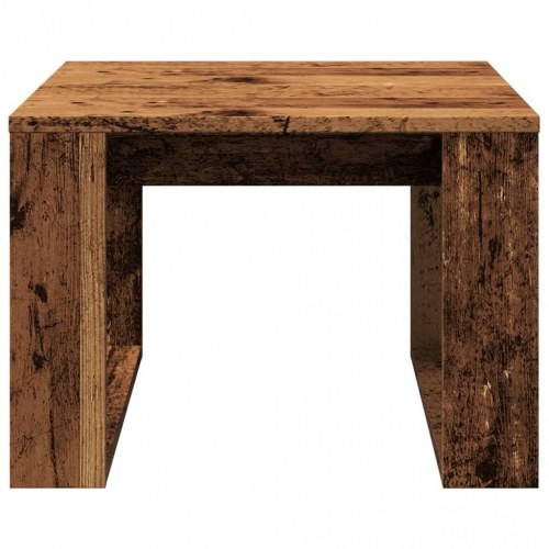 Sidebord 50×50×35 cm i konstrueret træ - antik eg