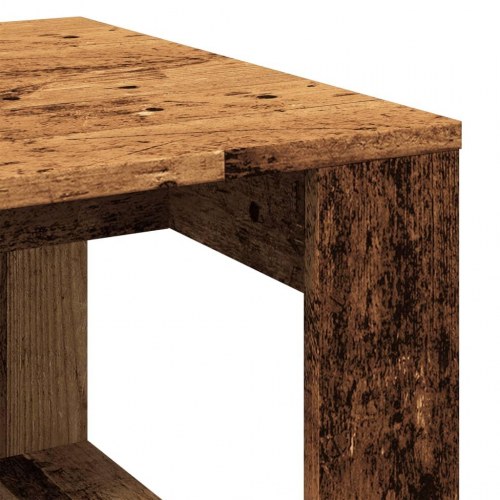 Sidebord 50×50×35 cm i konstrueret træ - antik eg