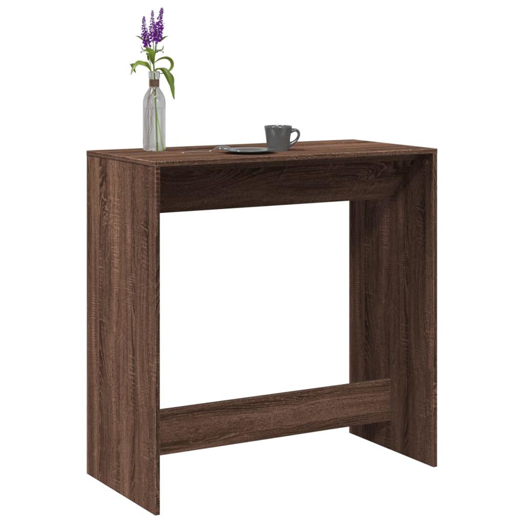 Barbord 102x50x103 Konstrueret Træ Brun Egetræsfarve