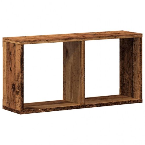 Vægskab 60x16x30 cm konstrueret træ antikt træ