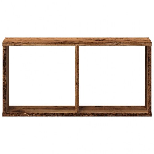 Vægskab 60x16x30 cm konstrueret træ antikt træ