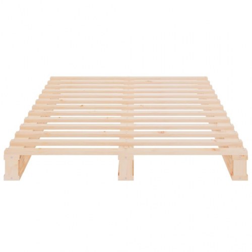 Sengeramme uden madras 100x200 cm massivt fyrretræ