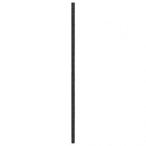 Ukrudtsdug 4 × 25 m - sort PP, 60 g/m² med grønne striber