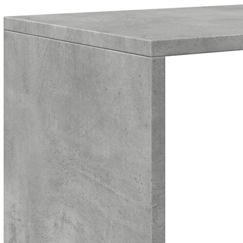 Bogreol/rumdeler 99x29x99cm 3 niveauer konstrueret træ betongrå