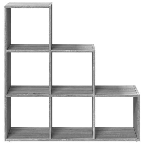 Bogreol/rumdeler 99x29x99 cm 3 niveauer konstrueret træ