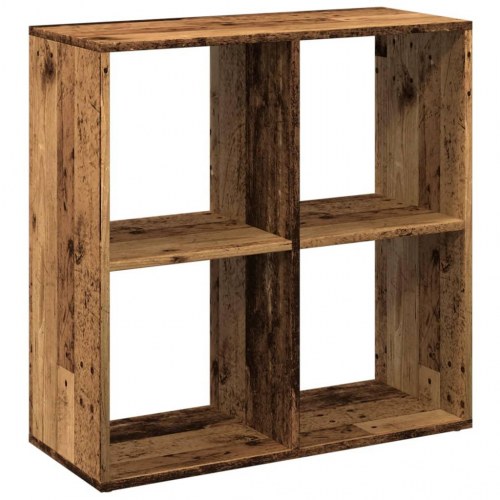 Bogreol/rumdeler 69,5 x 29 x 69,5 cm - antikt træ