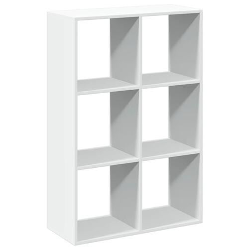 Bogreol/rumdeler 69,5x29x103,5 cm konstrueret træ hvid