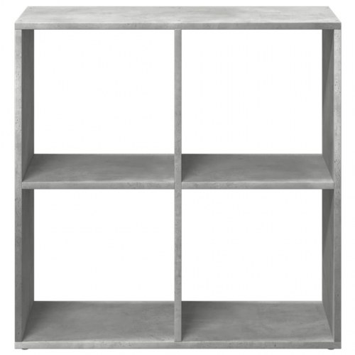 Bogreol/rumdeler i konstrueret træ 69,5 x 29 x 69,5 cm - betongrå