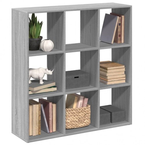 Bogreol/rumdeler 102 x 29 x 103,5 cm - grå sonoma-eg