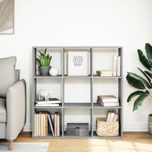 Bogreol/rumdeler 102 x 29 x 103,5 cm - grå sonoma-eg