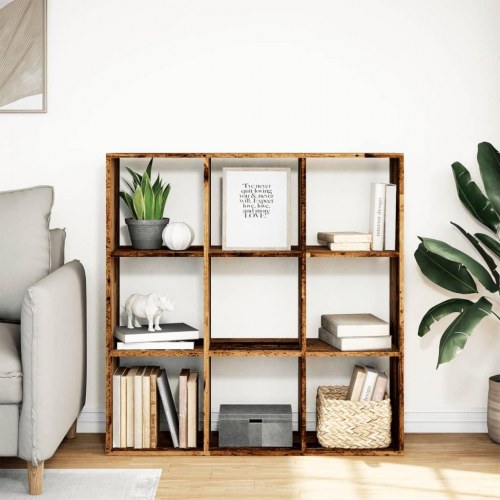 Bogreol/rumdeler 102 x 29 x 103,5 cm - antikt træ