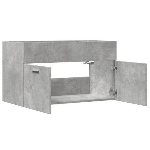 Skab til håndvask 80×38,5×46 cm - konstrueret træ, betongrå