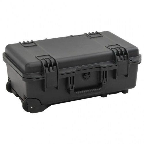 Transportabel flightcase 55 × 35 × 22,5 cm - PP/ABS, sort