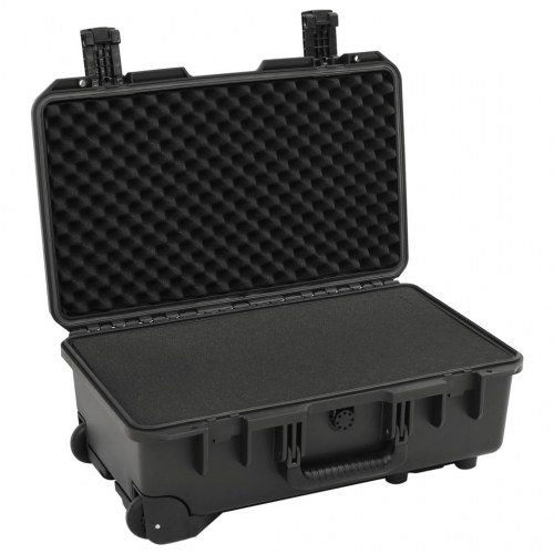 Transportabel flightcase 55 × 35 × 22,5 cm - PP/ABS, sort