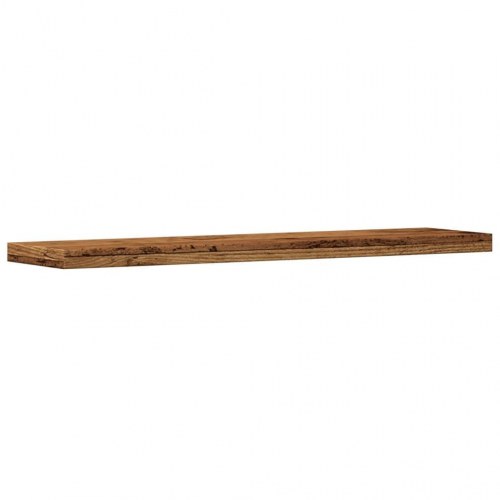 Væghylder 4 stk. - 40×10×1,5 cm i konstrueret træ, antikt træ-look
