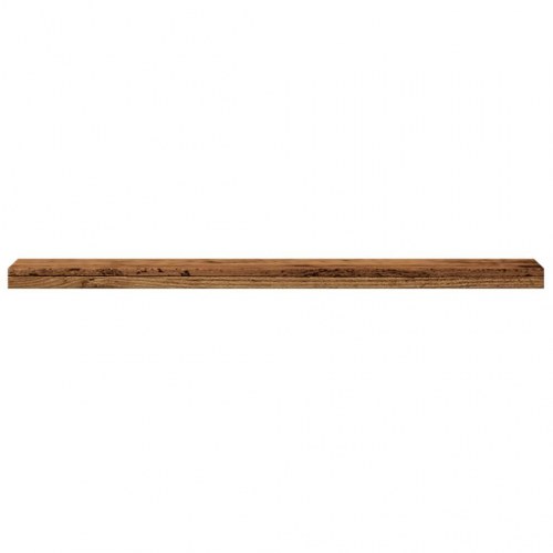 Væghylder 4 stk. - 40×10×1,5 cm i konstrueret træ, antikt træ-look